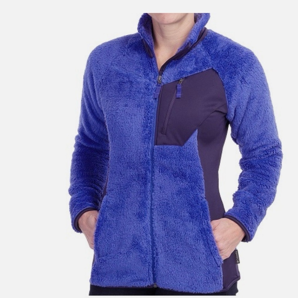 Last Chance COLUMBIA DOUBLE PLUSH FLEECE JACKET WOMENS LARGE